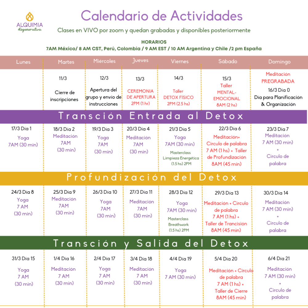 13/3 Detox Grupal 21 días: DESPARASITACIÓN Física y Energética - Imagen 8