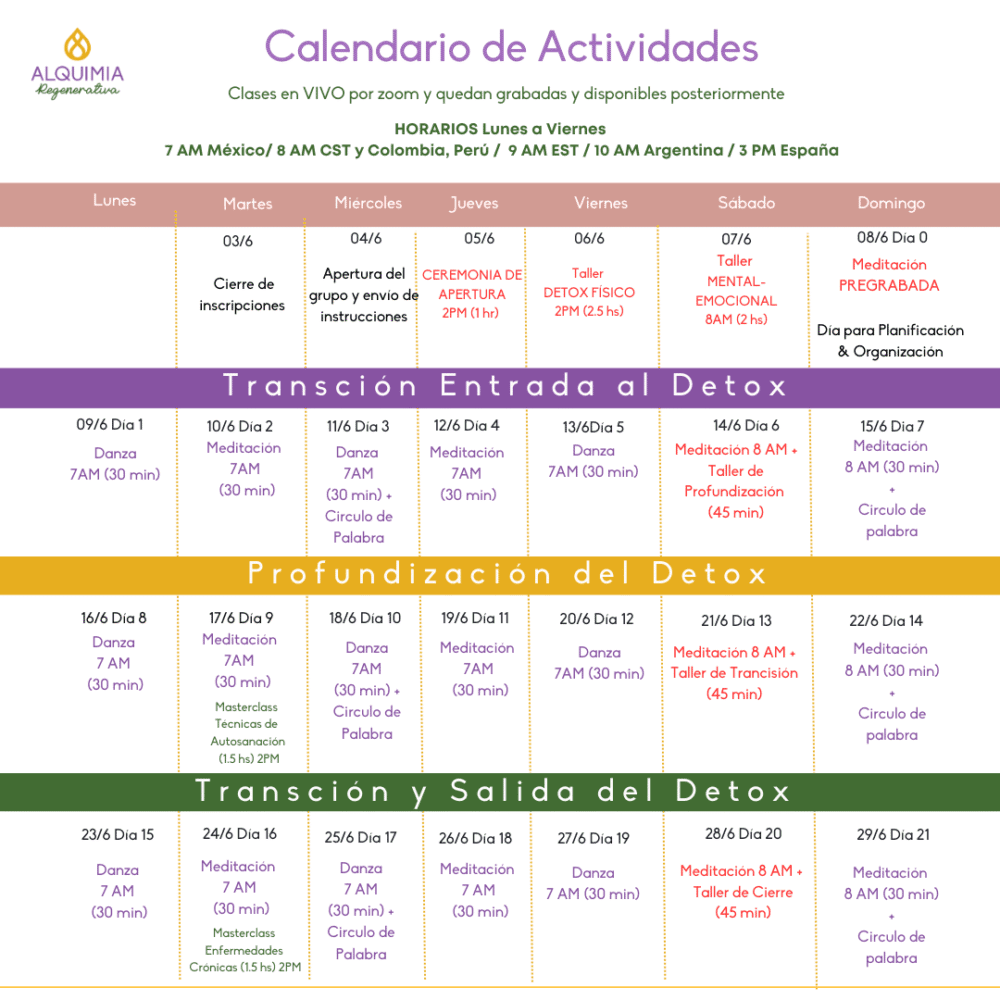 05/6 Detox Grupal 21 días: AUTOSANACIÓN - Imagen 10