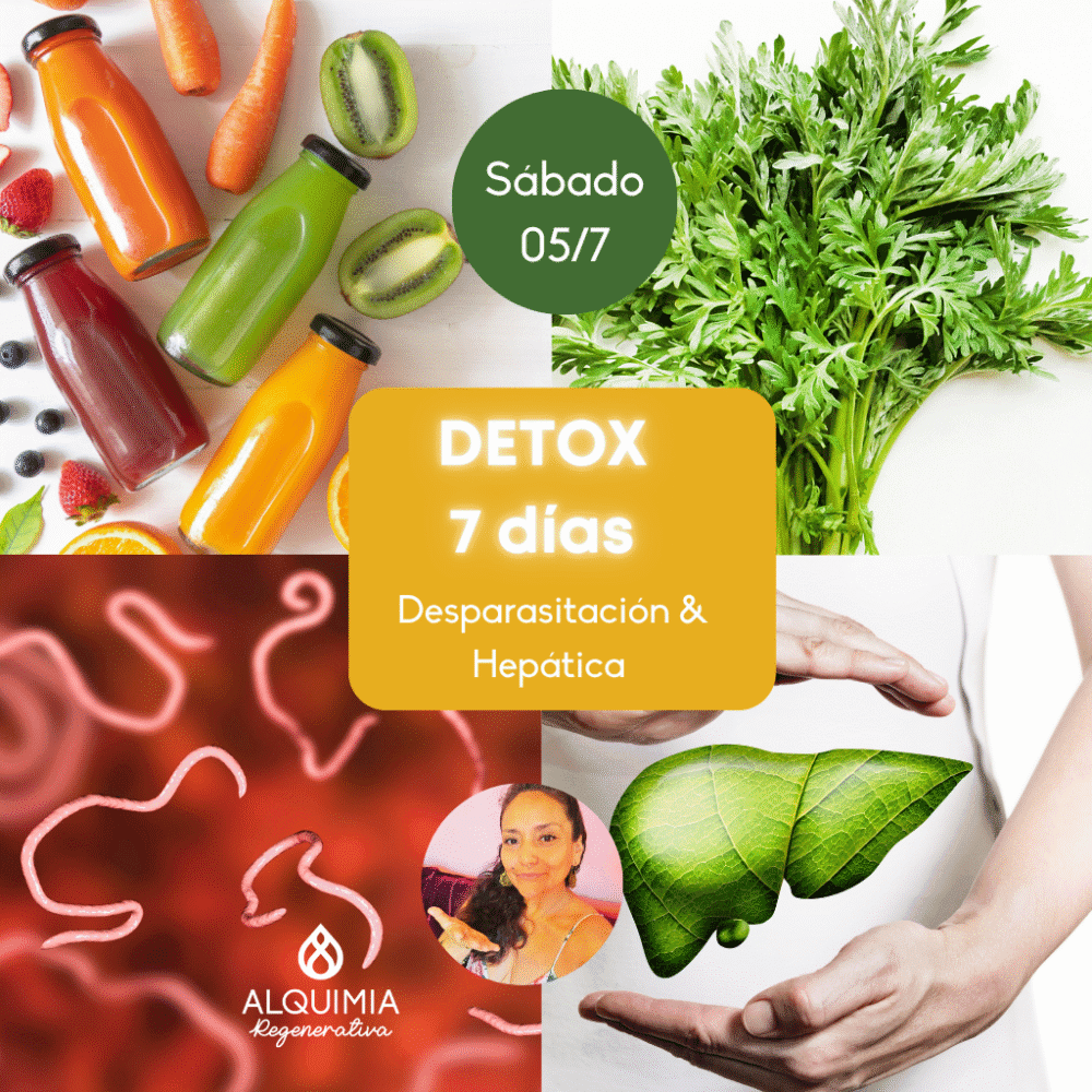 05/7 Detox Grupal 7 Días Desparasitación y Limpieza Hepática
