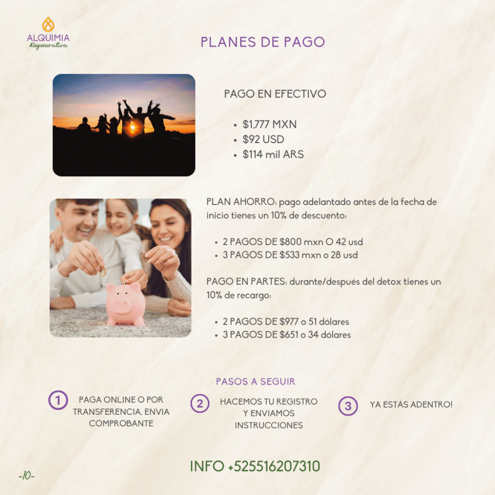 05/7 Detox Grupal 7 Días Desparasitación y Limpieza Hepática - Imagen 10