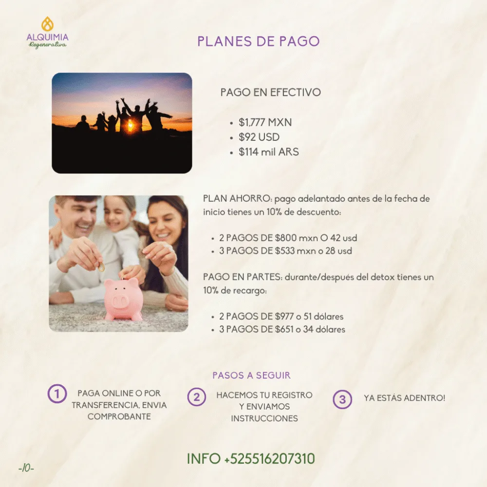 05/7 Detox Grupal 7 Días Desparasitación y Limpieza Hepática - Imagen 10