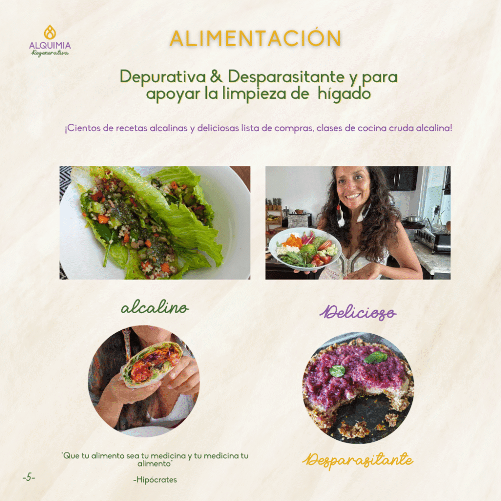 05/7 Detox Grupal 7 Días Desparasitación y Limpieza Hepática - Imagen 5