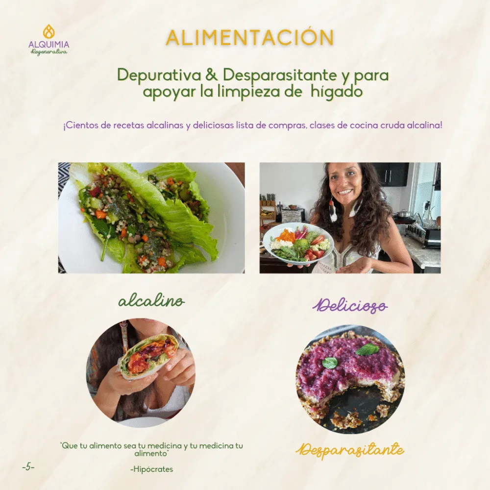 05/7 Detox Grupal 7 Días Desparasitación y Limpieza Hepática - Imagen 5