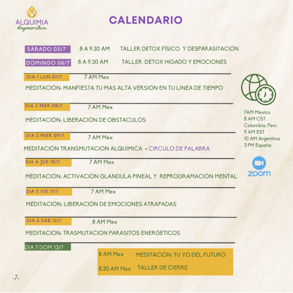 05/7 Detox Grupal 7 Días Desparasitación y Limpieza Hepática - Imagen 7