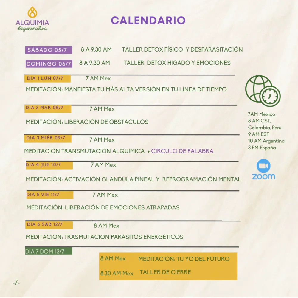05/7 Detox Grupal 7 Días Desparasitación y Limpieza Hepática - Imagen 7