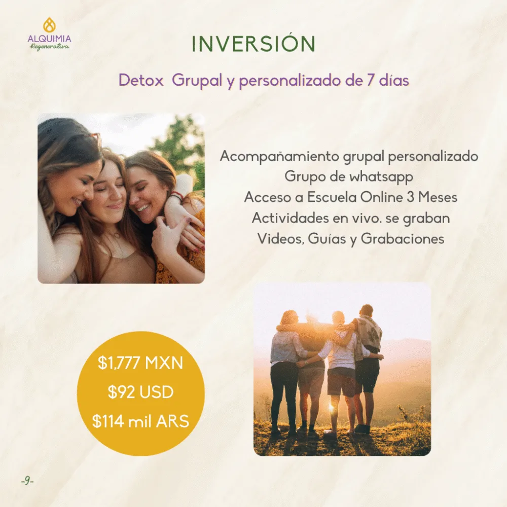 05/7 Detox Grupal 7 Días Desparasitación y Limpieza Hepática - Imagen 9