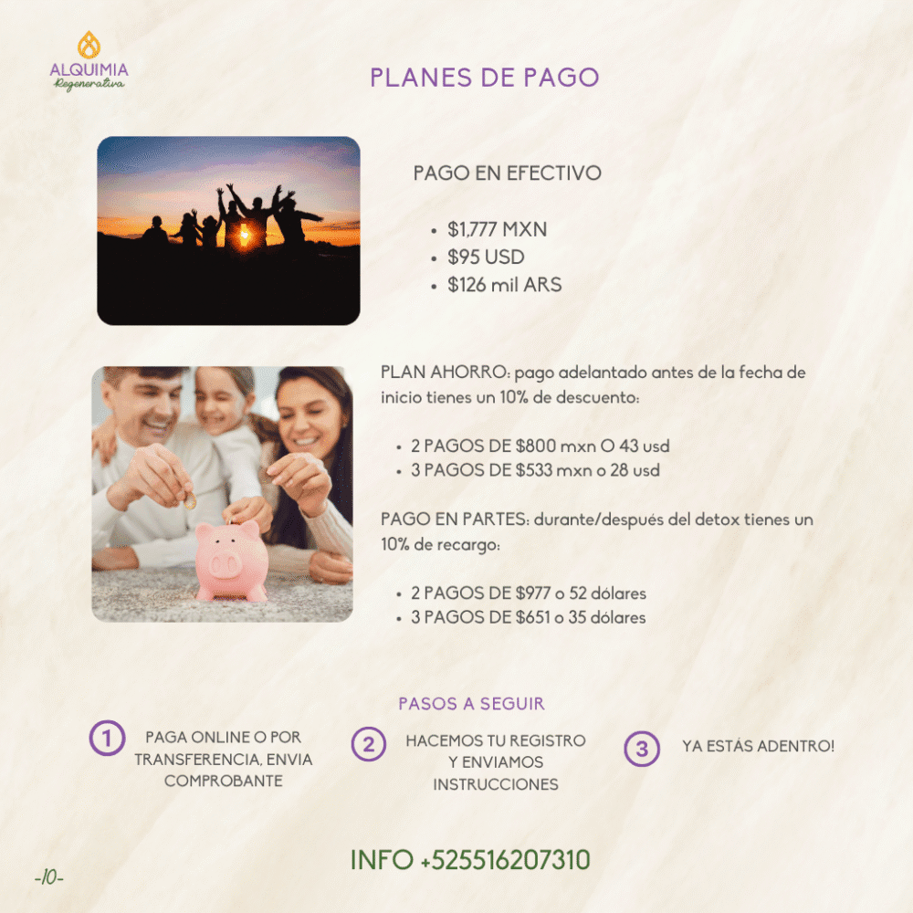 15/8 Detox Grupal 7 Días Desparasitación y Limpieza Hepática - Imagen 10