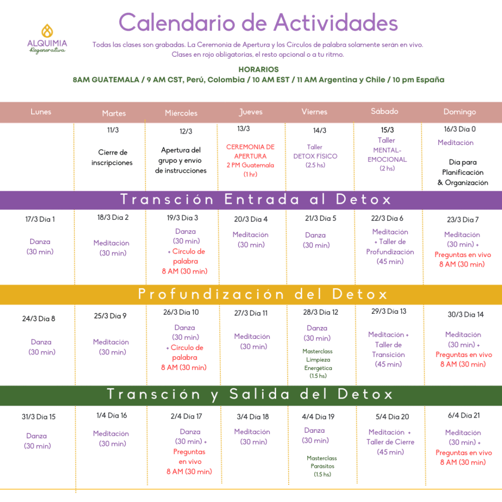 04/9 Detox Grupal Desparasitación Física y Energética 21 días - Imagen 11