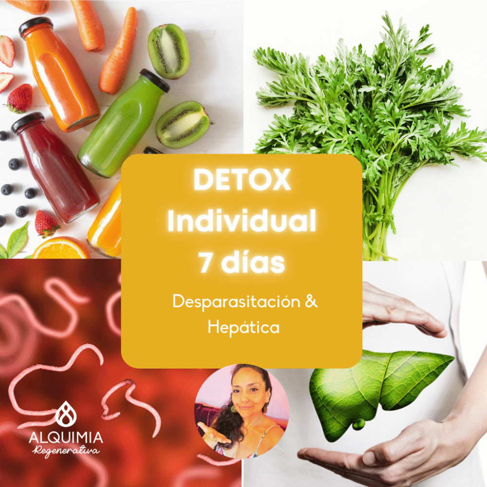 Detox Individual 7 Días Desparasitación y Limpieza Hepática
