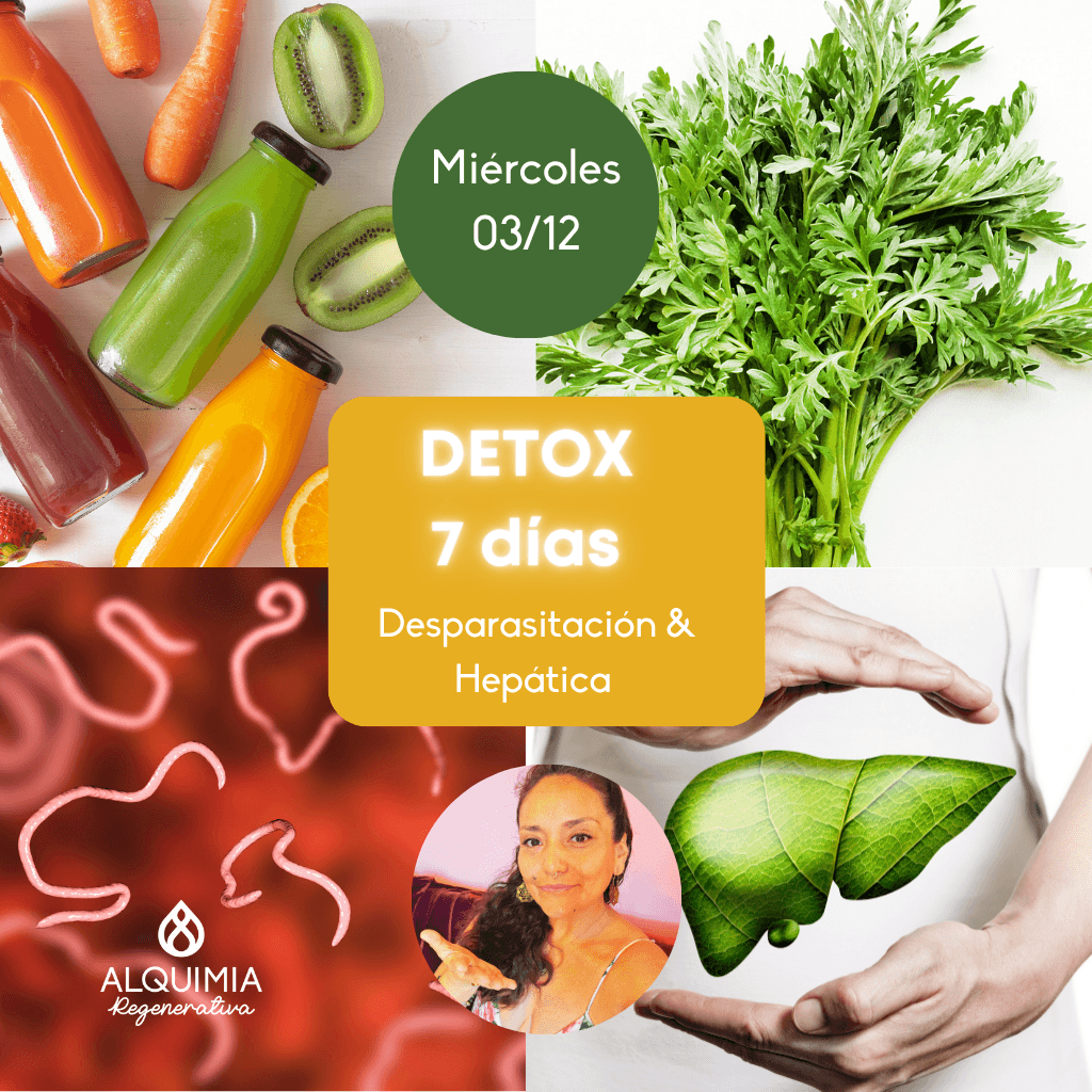 03/12 Detox Grupal 7 Días Desparasitación y Limpieza Hepática