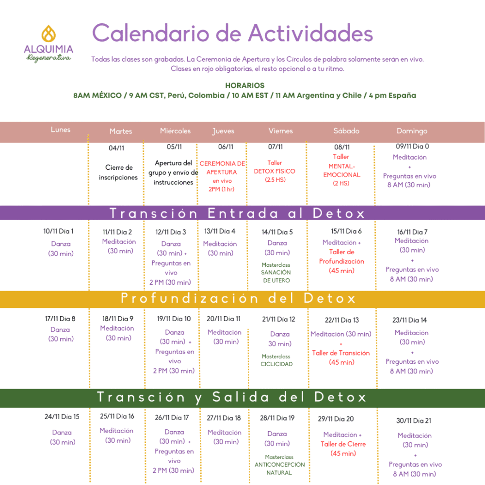 6/11 Detox 21 días: MUJER CÍCLICA - Imagen 11