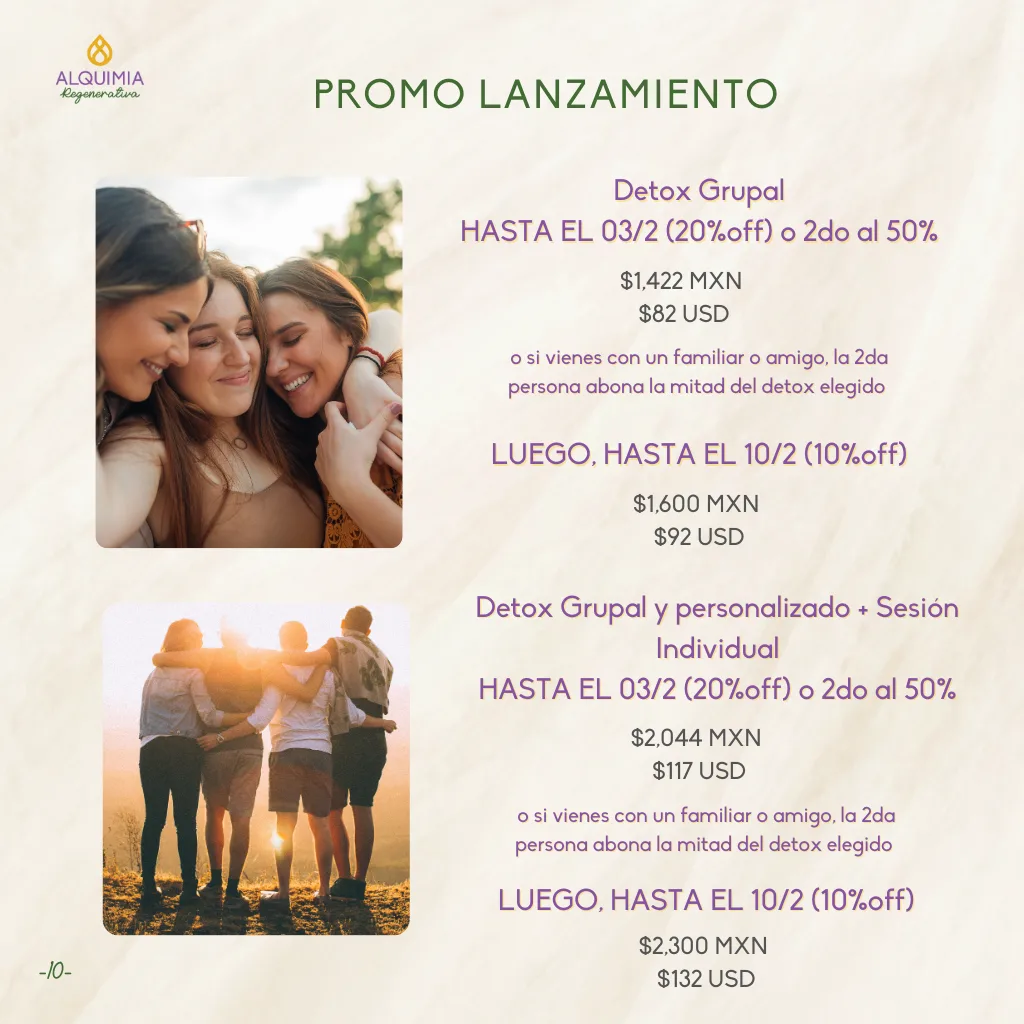 11/2 Detox Grupal 7 Días Desparasitación y Limpieza Hepática - Imagen 10