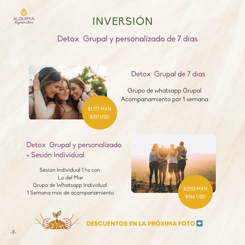 11/2 Detox Grupal 7 Días Desparasitación y Limpieza Hepática - Image 9