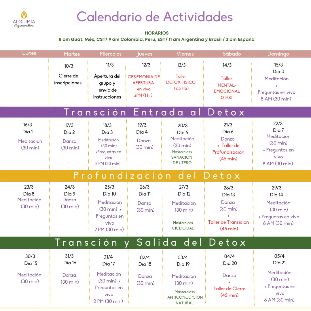 🌺 11/3 Detox 21 días: MUJER CÍCLICA - Imagen 11